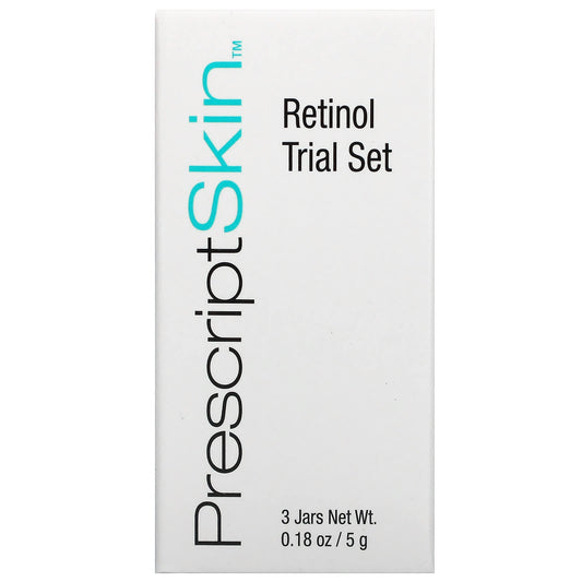 PrescriptSkin, Retinol Trial Set, 3 Professional Strength Anti-Aging Products, 0.18 oz (5 g) Each