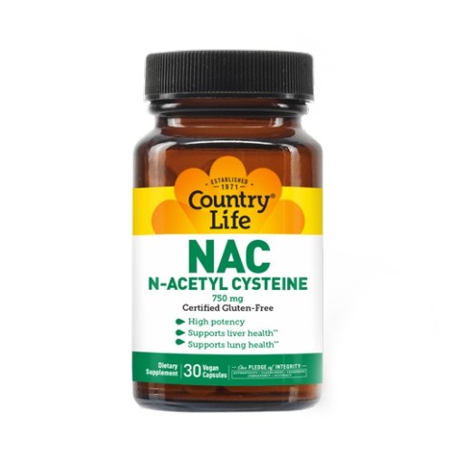 NAC (N-Acetyl Cysteine) 30 Caps By Country Life