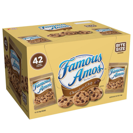 Product of Famous Amos Chocolate Chip Cookies ( 42 ct.) - [Bulk Savings]