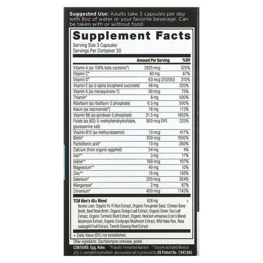 Dr. Axe / Ancient Nutrition, Ancient Multi, Men'S 40+