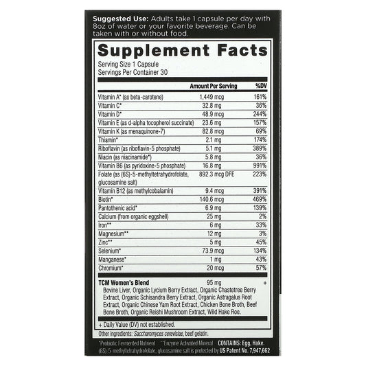 Dr. Axe / Ancient Nutrition, Ancient Multi, Women'S Once Daily, Capsules
