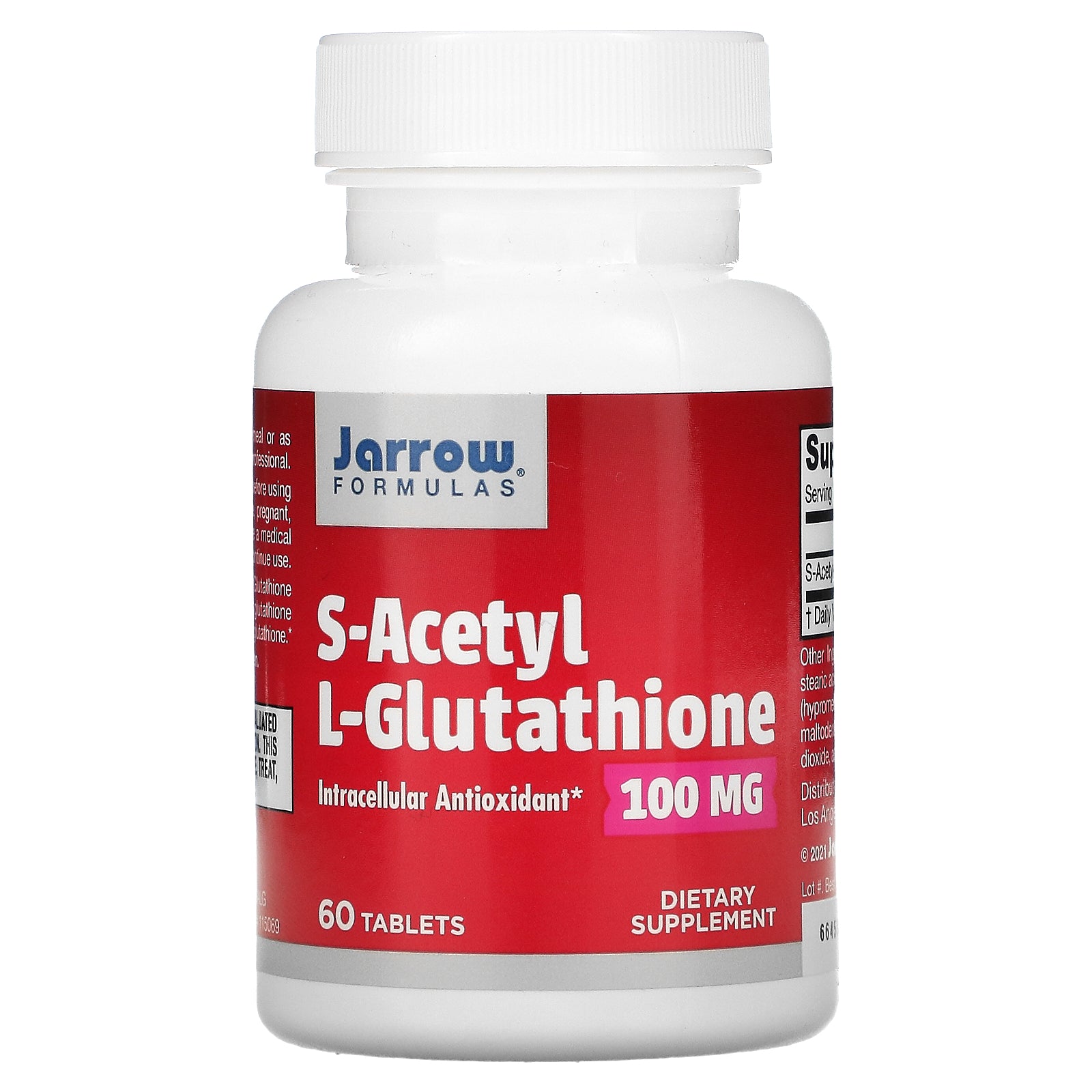 Jarrow Formulas, S-Acetyl L-Glutathione, 100 mg Tablets