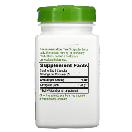 Nature's Way, Astragalus Root, 1,410 mg, Vegan Capsules