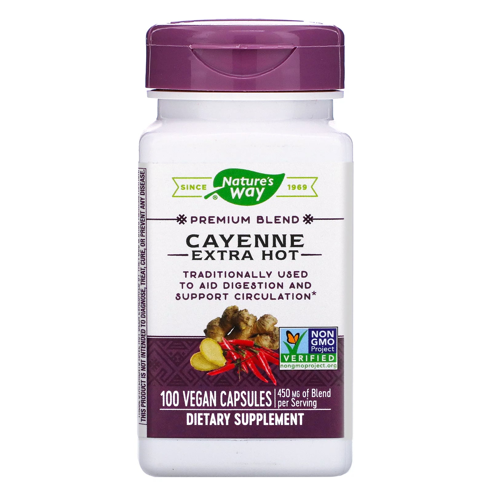 Nature's Way, Cayenne Extra Hot, Vegan Capsules