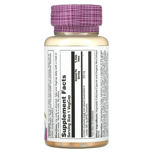 Solaray, Turmeric Root Extract, 300 mg VegCaps