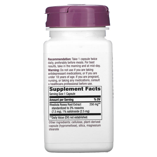 Nature's Way, Rhodiola, 250 mg, Vegan Capsules