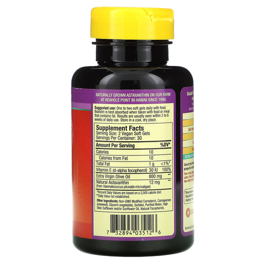 Nutrex Hawaii, Bioastin Supreme, 6 Mg Vegan Soft Gels