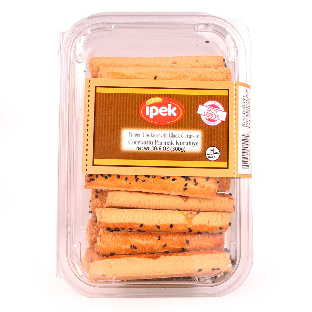 Ipek Finger Cookies With Black Caraway Seeds