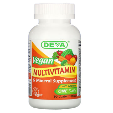 Deva, Vegan Multivitamin & Mineral Supplement, One Daily
