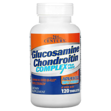 21st Century, Glucosamine Chondroitin Complex Plus MSM, Advanced Triple Strength