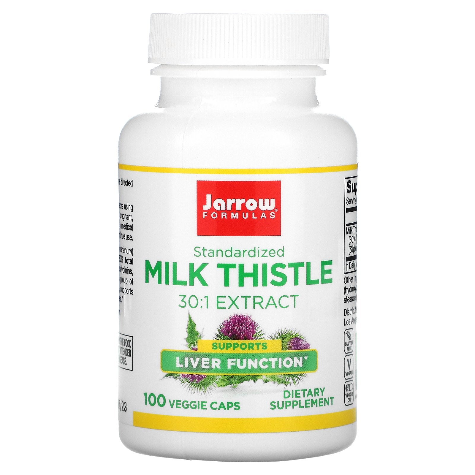 Jarrow Formulas, Standardized Milk Thistle, 150 mg Veggie Caps