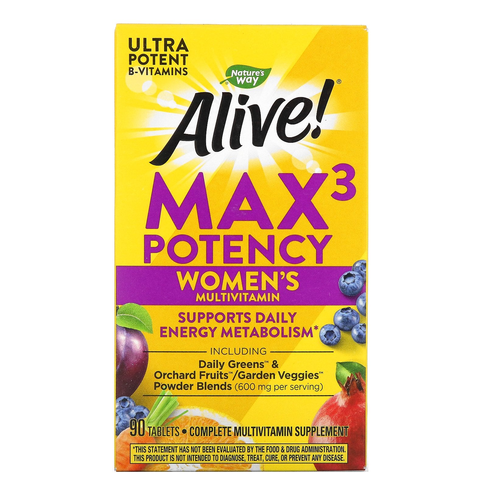 Nature'S Way, Alive! Max3 Potency, Women'S Multivitamin, Tablets