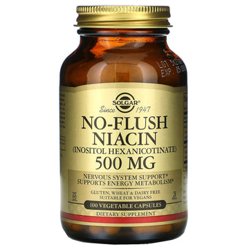 Solgar, No-Flush Niacin, 500 mg, Vegetable Capsules