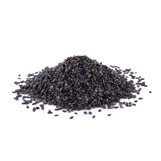 SPICED Black Sesame Seeds Whole,  Raw Sesame Seeds for Toasting, Baking, Cooking, Garnishing or Decorating