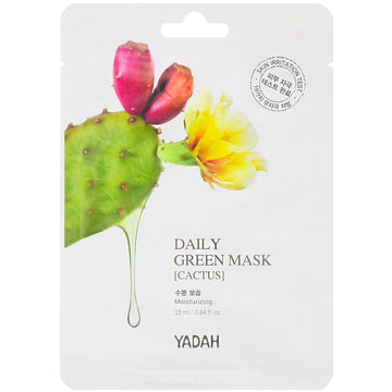 Yadah, Daily Green Beauty Mask, 1 Sheet, 0.84 fl oz (25 ml)