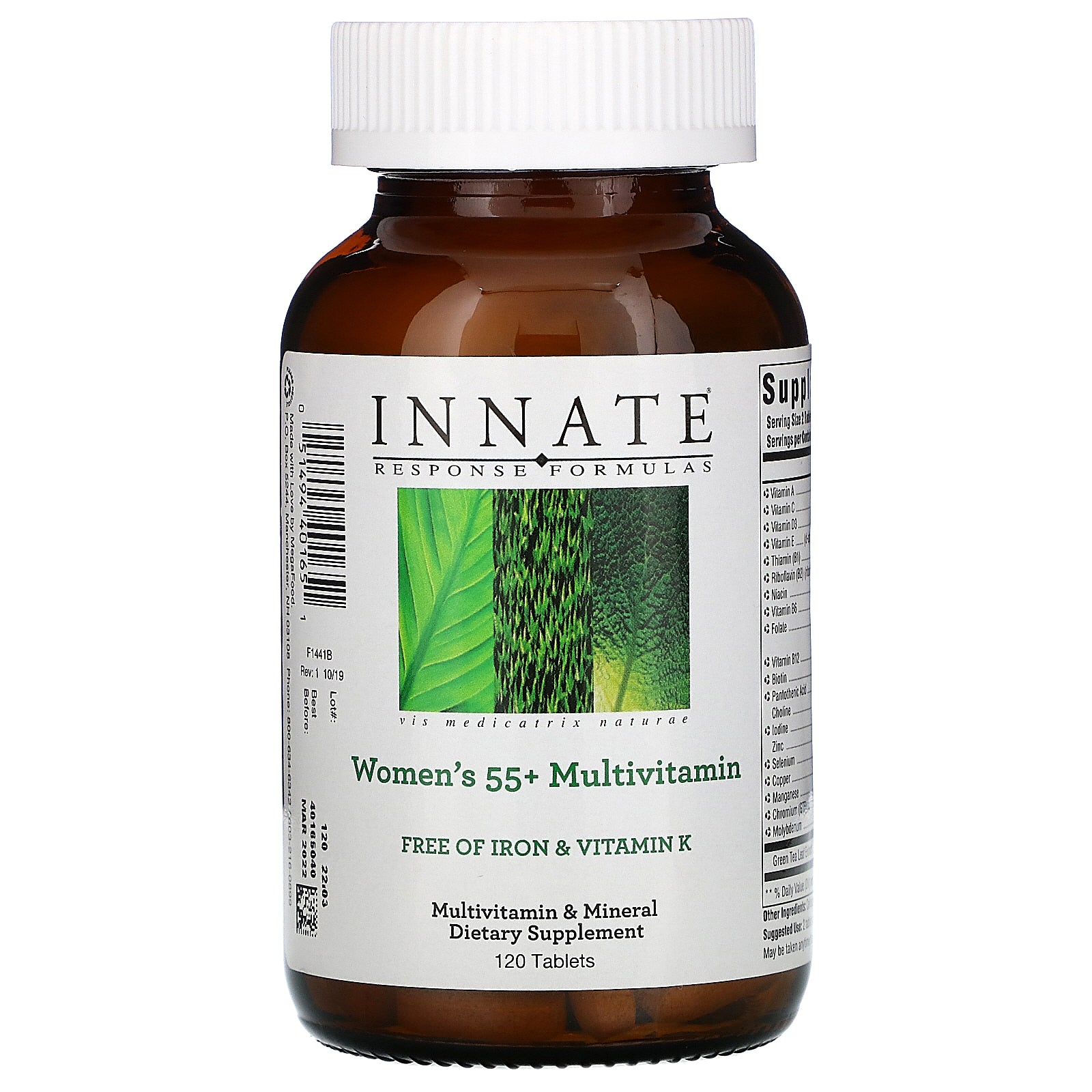 Innate Response Formulas, Women'S 55+ Multivitamin, Free Of Iron & Vitamin K, Tablets