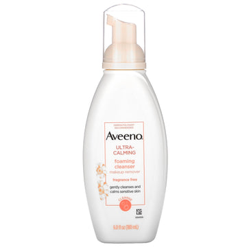Aveeno, Ultra-Calming Foaming Cleanser, Fragrance Free