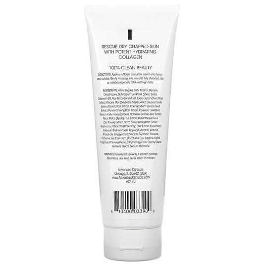 Advanced Clinicals, Collagen Hand Cream (237 ml)