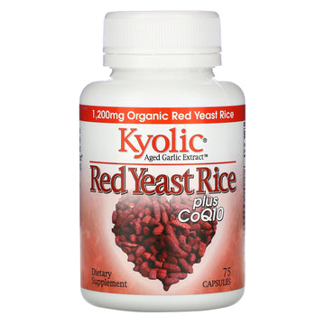 Kyolic, Aged Garlic Extract, Red Yeast Rice Plus CoQ10, Capsules