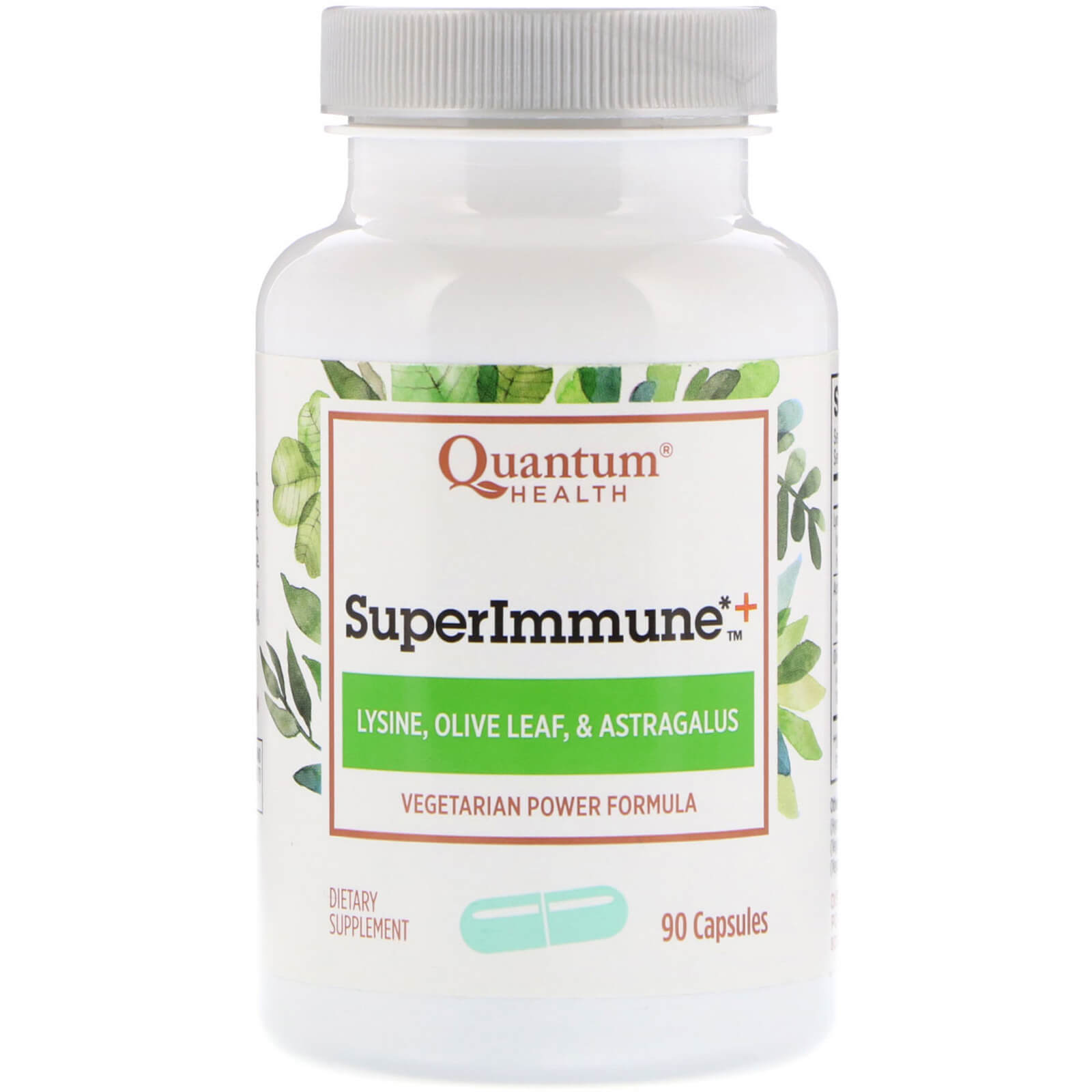 Quantum Health, Super Immune+, Vegetarian Power Formula Capsules