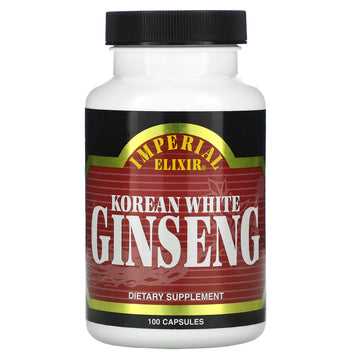 Imperial Elixir, Korean White Ginseng,  Capsules