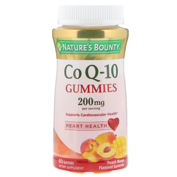 Nature's Bounty, Co Q-10 Gummies, Peach Mango Flavored, 200 mg Gummies