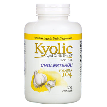 Kyolic, Aged Garlic Extract with Lecithin, Cholesterol Formula 104,  Capsules