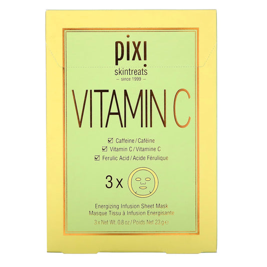 Pixi Beauty, Vitamin C, Energizing Infusion Beauty Sheet Mask, 0.8 oz (23 g) Each