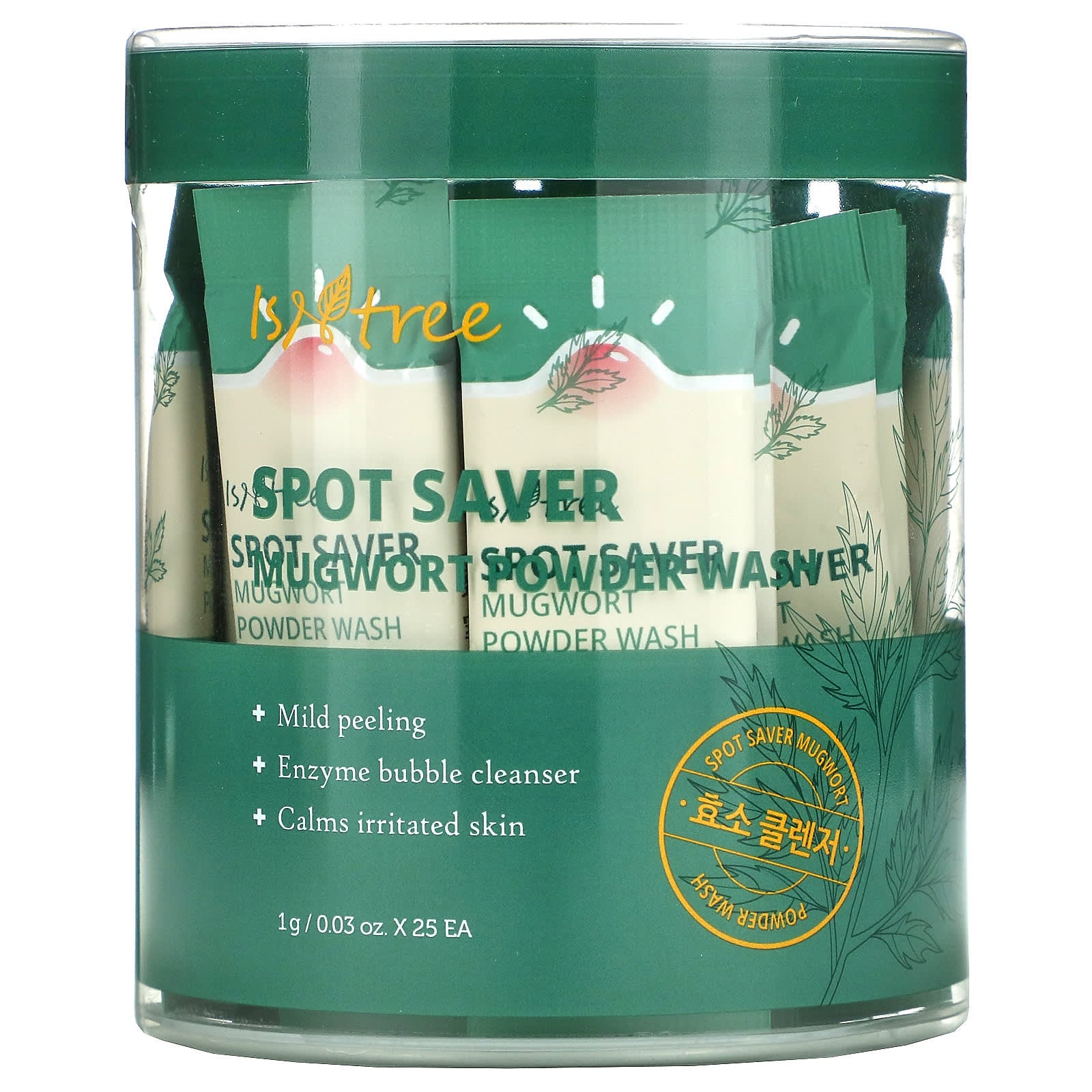 Isntree, Spot Saver, Mugwort Powder Wash 0.03 oz (1 g) Each