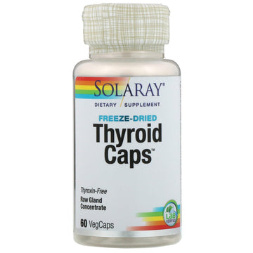 Solaray, Freeze Dried Thyroid Caps, Capsules