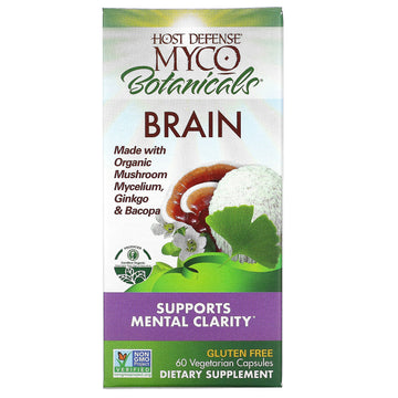 Fungi Perfecti, MycoBotanicals, Brain Vegetarian Capsules