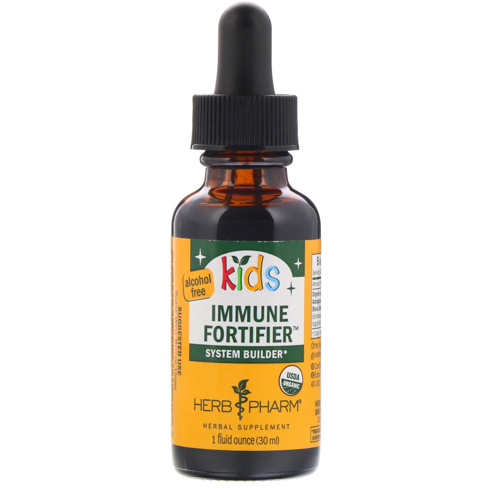 Herb Pharm, Kid's Immune Fortifier, System Builder, Alcohol Free (30 ml)