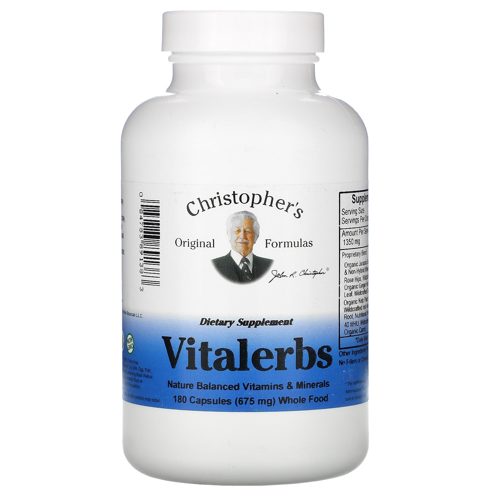 Christopher's Original Formulas, Vitalerbs, 675 mg Capsules