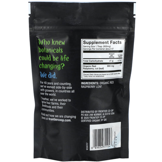 Frontier Co-Op, Organic Red Raspberry Leaf (42 G)