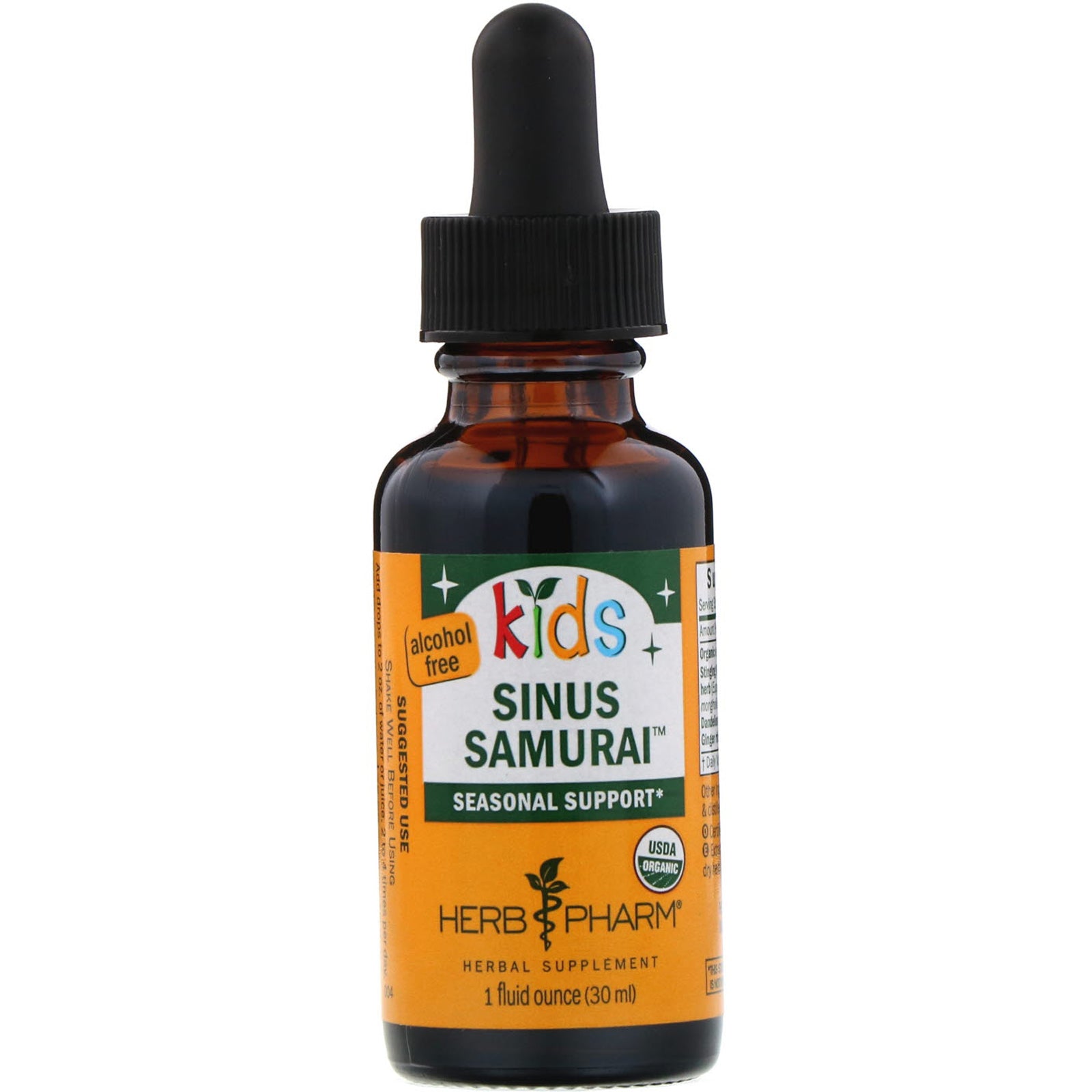 Herb Pharm, Kid's Sinus Samurai, Alcohol Free