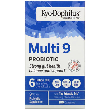 Kyolic, Kyo-Dophilus, Multi 9 Probiotic, 6 Billion CFU,  Capsules