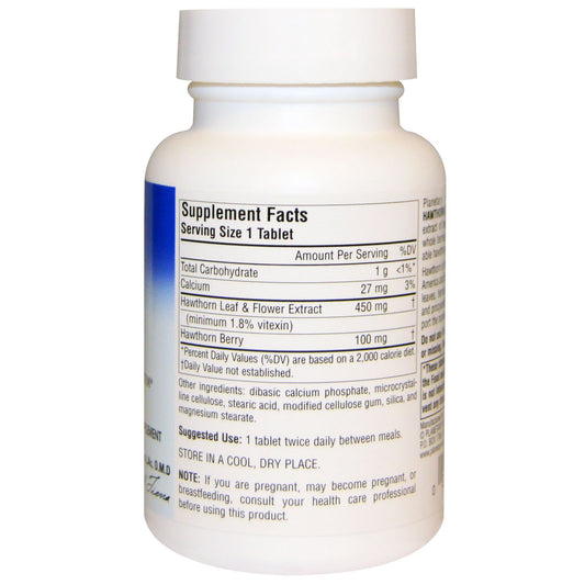 Planetary Herbals, Full Spectrum, Hawthorn Extract, 550 mg, Tablets