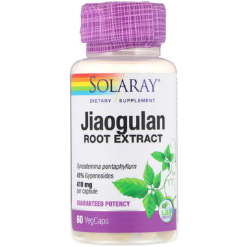 Solaray, Jiaogulan Root Extract, 410 mg, VegCaps