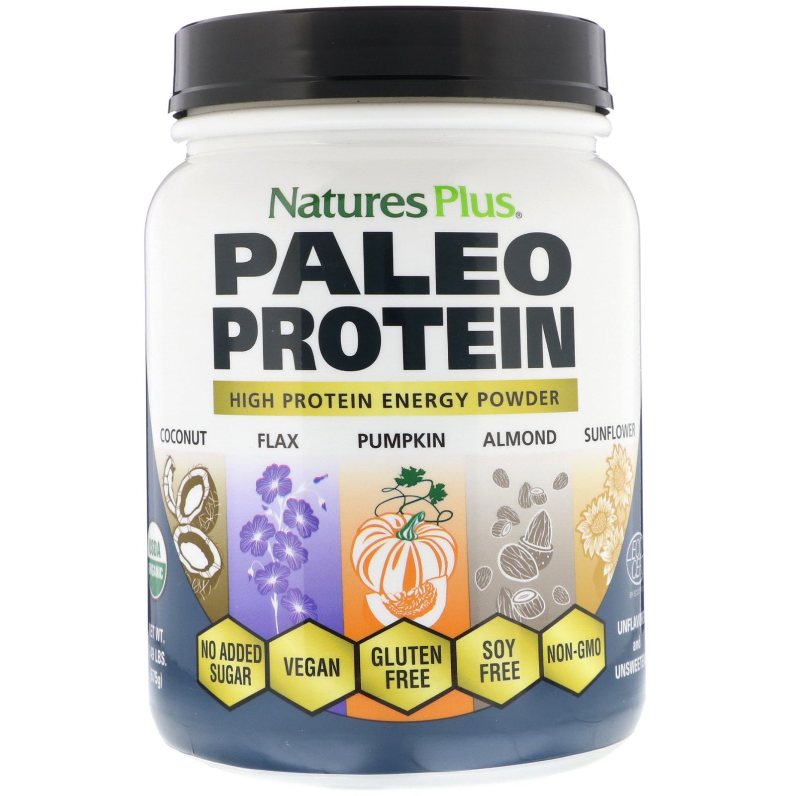 Nature'S Plus, Paleo Protein Powder, Unflavored And Unsweetened (675 G)