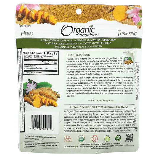 Organic Traditions, Turmeric Powder
