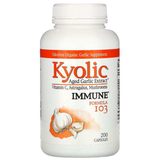 Kyolic, Aged Garlic Extract, Immune, Formula 103