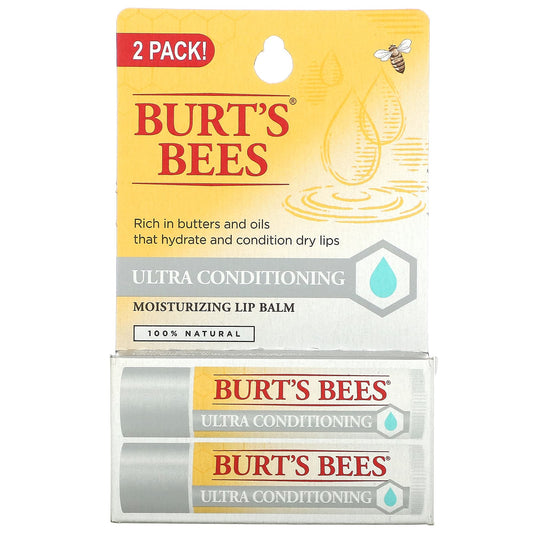 Burt's Bees, Ultra Conditioning Moisturizing Lip Balm, Pack, 0.15 oz (4.25 g) Each