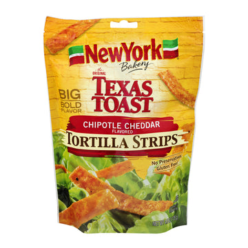 New York Bakery Chipotle Cheddar Texas Toast Tortilla Strips