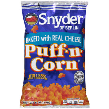 Snyder of Berlin Puff-N-Corn Baked with Real Cheese Popcorn