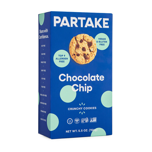 Partake Gluten Free Vegan Chocolate Chip Cookies