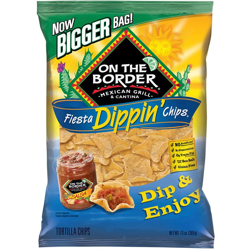 On The Border Tortilla Chips Fiesta Dippin' Chips