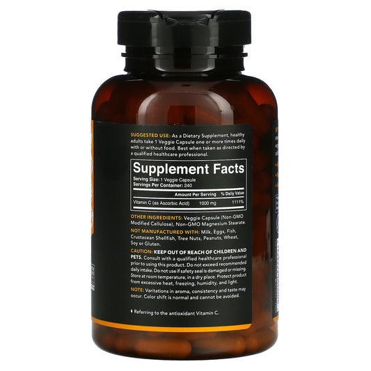 Sports Research, High Potency Vitamin C, 1,000 Mg Veggie Capsules