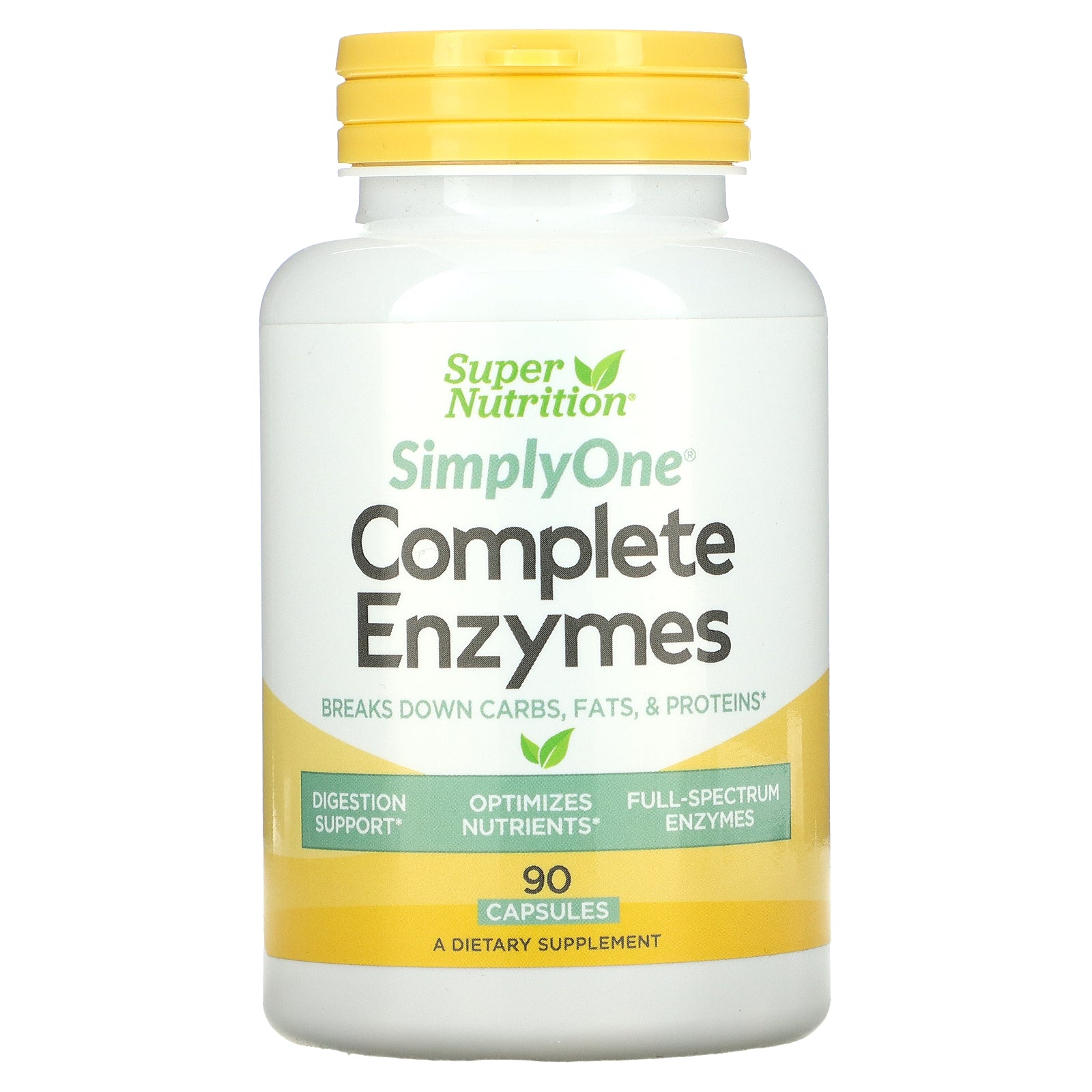 Super Nutrition, Simply One, Complete Enzymes Capsules