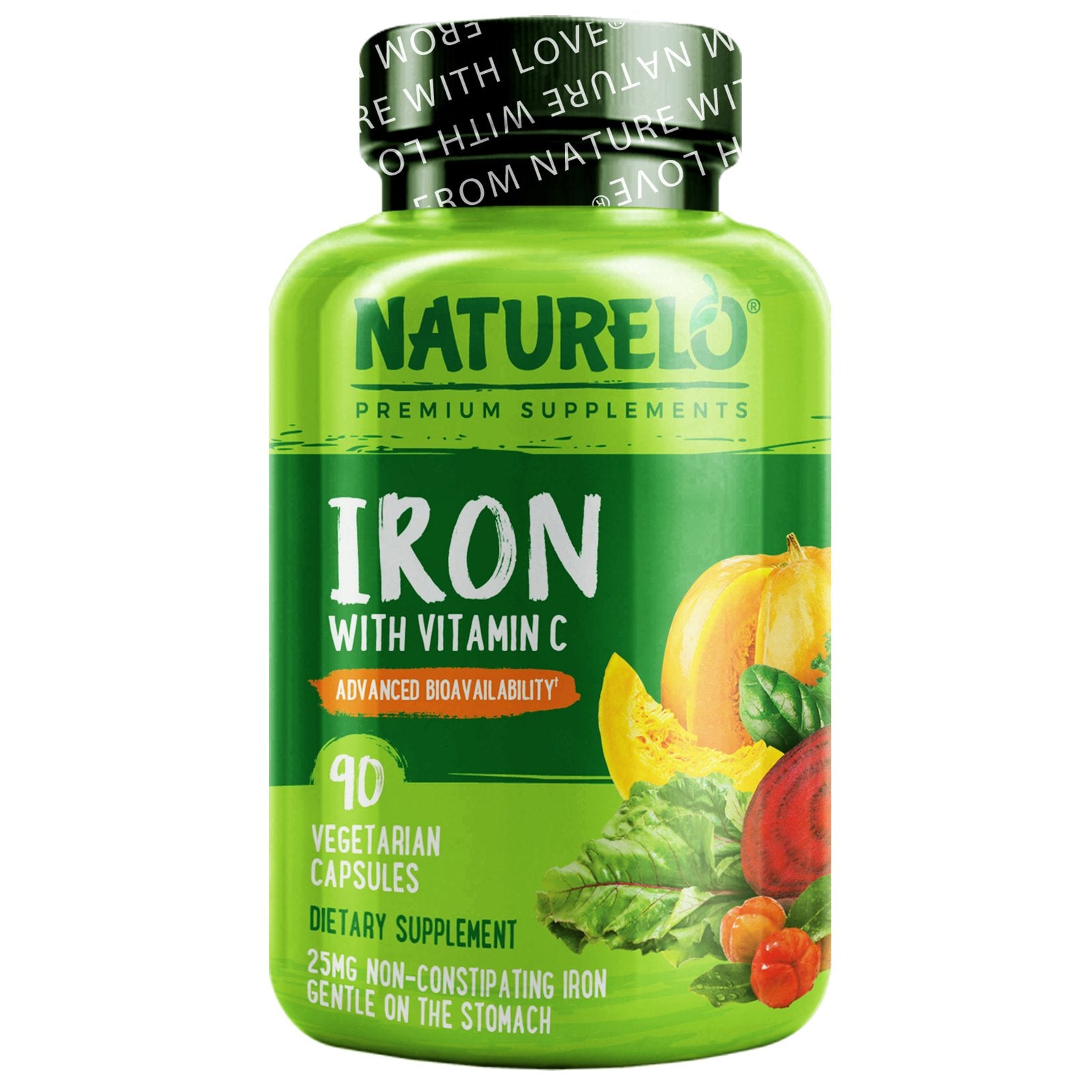 NATURELO, Iron with Vitamin C
