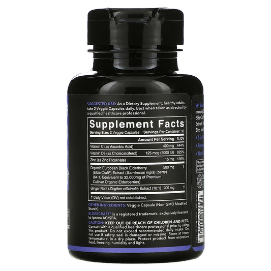 Sports Research, Elderberry, Immunity Support, Veggie Capsules